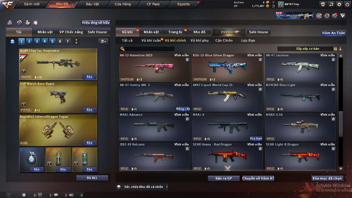shop acc cf uy tin gia re